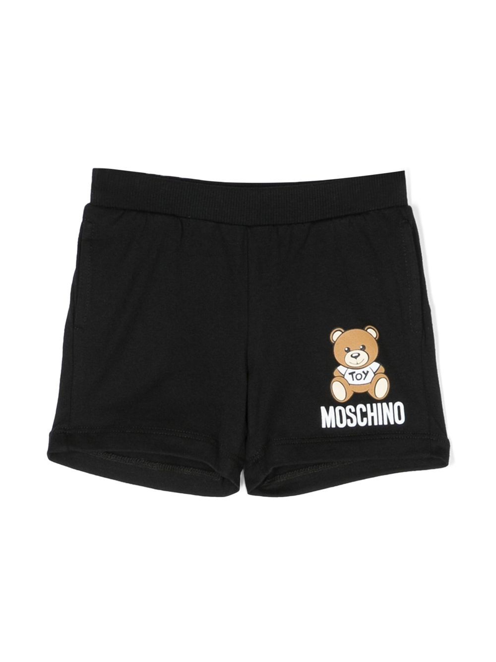 

Moschino Kids Teddy Bear cotton shorts - Black