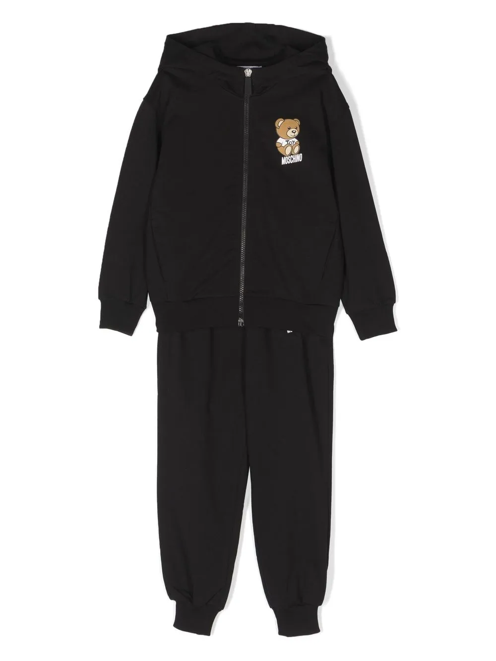 

Moschino Kids traje deportivo con motivo Teddy Bear - Negro
