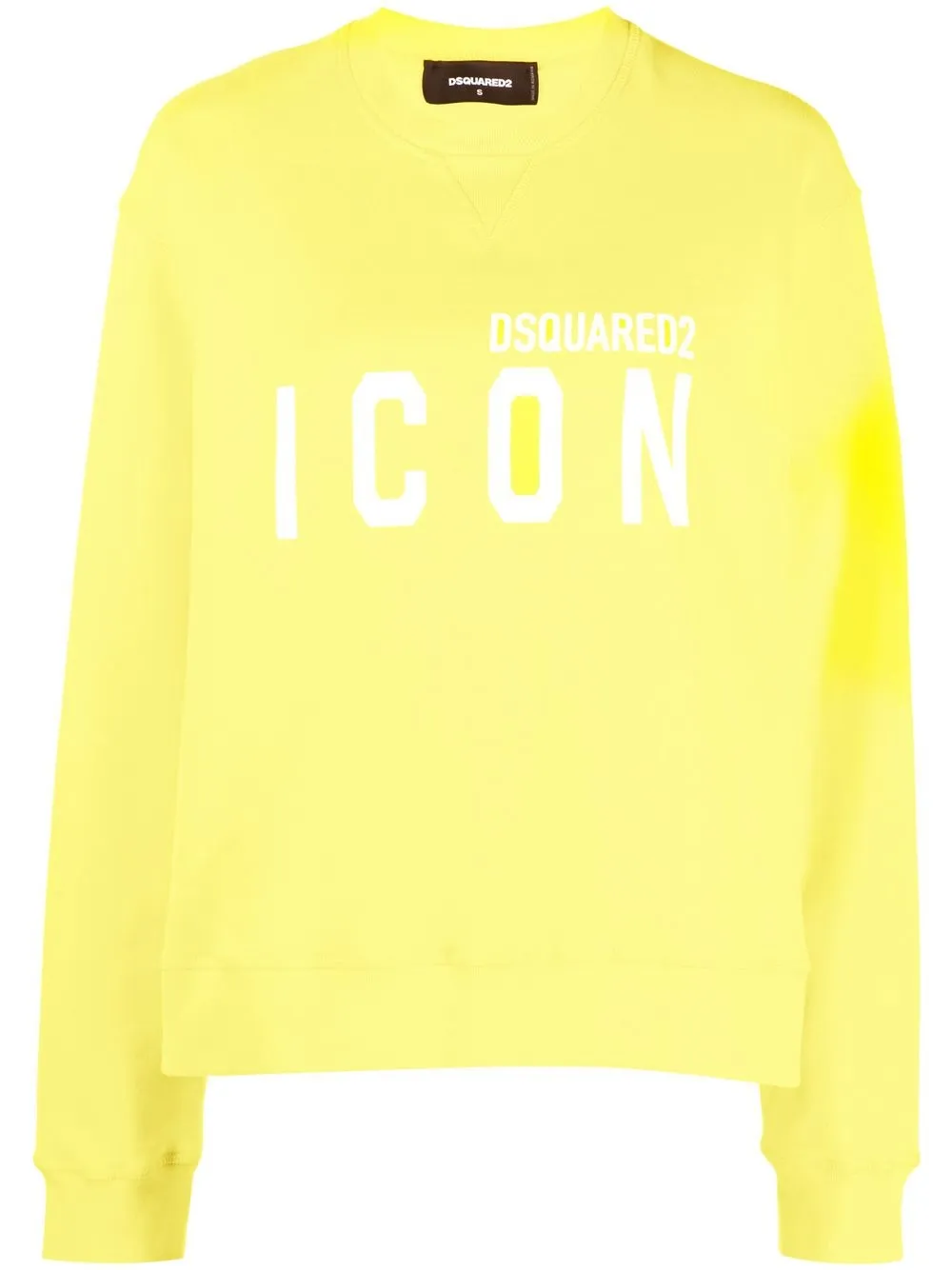 

Dsquared2 Icon-print cotton sweatshirt - Yellow