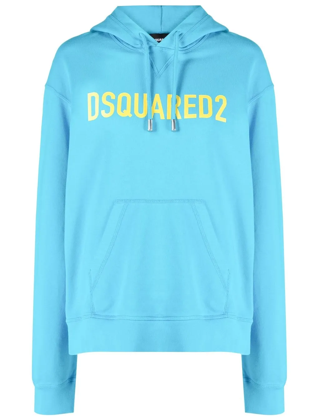 

Dsquared2 logo-print cotton hoodie - Blue