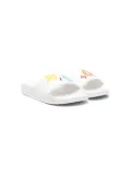 Missoni Kids letter-print sliders - White