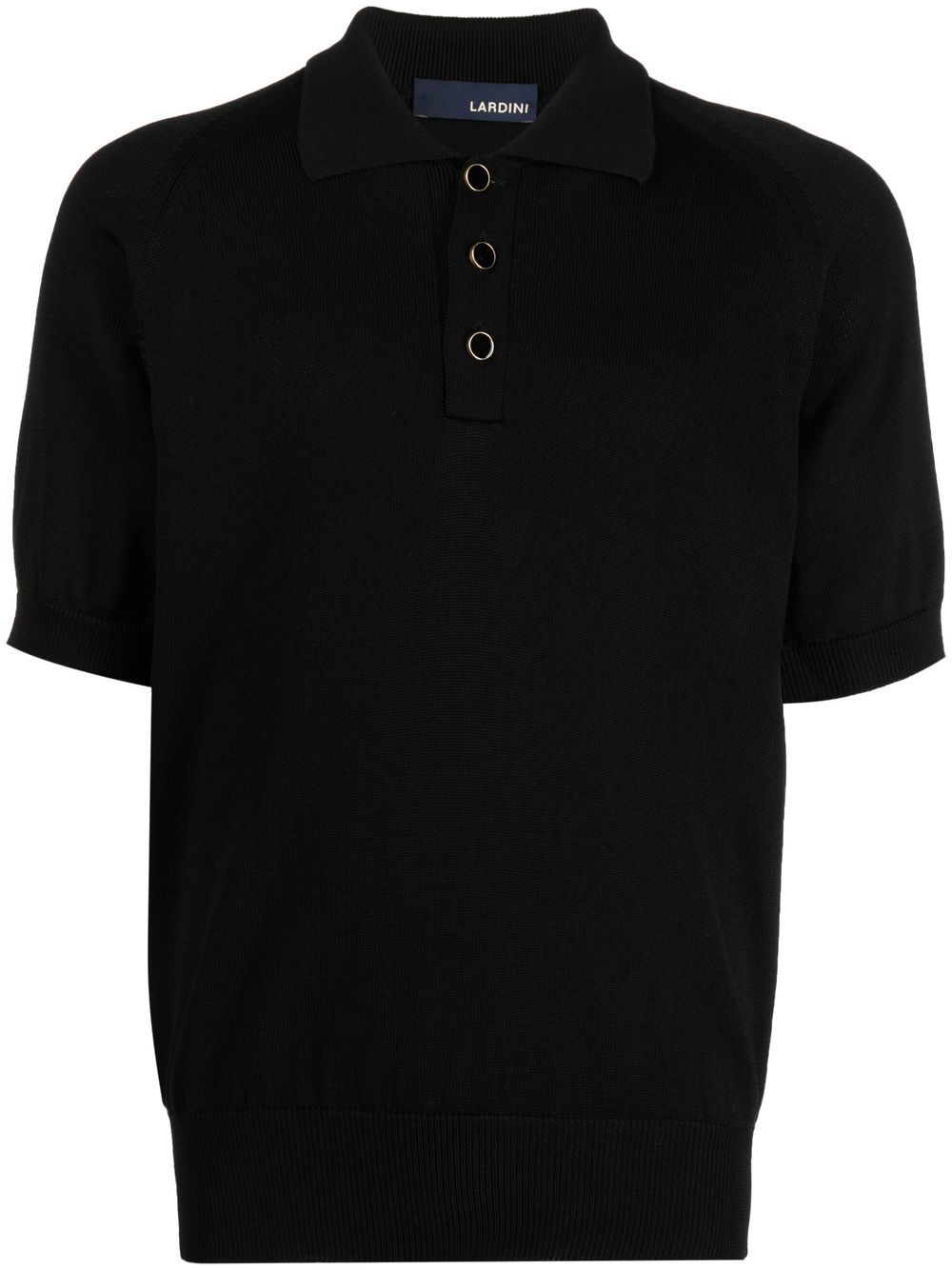Lardini Short-sleeve Polo Shirt In Navy