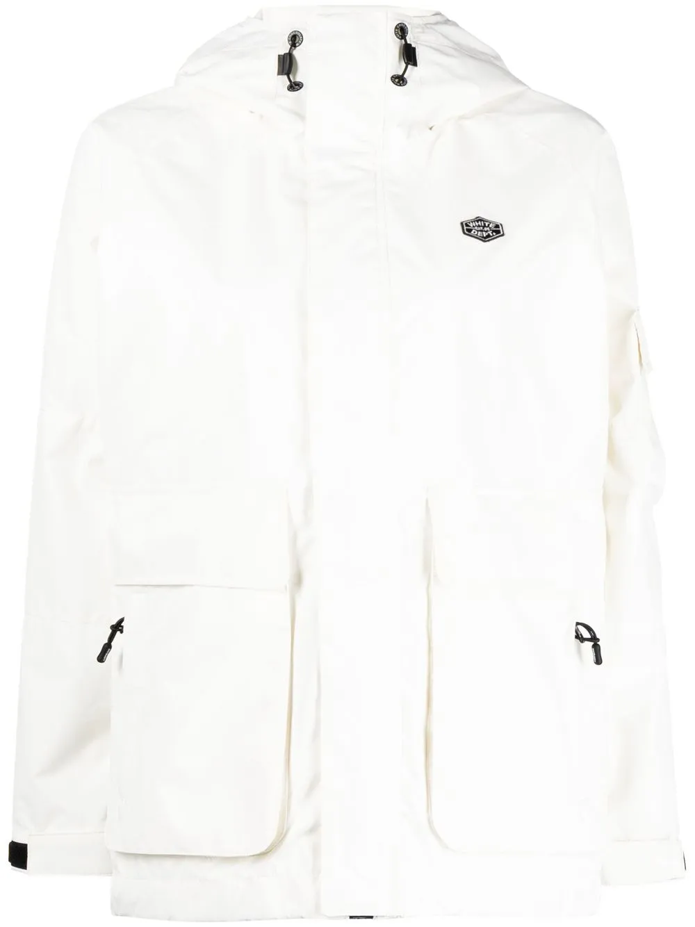 

CHOCOOLATE hooded rain jacket - White