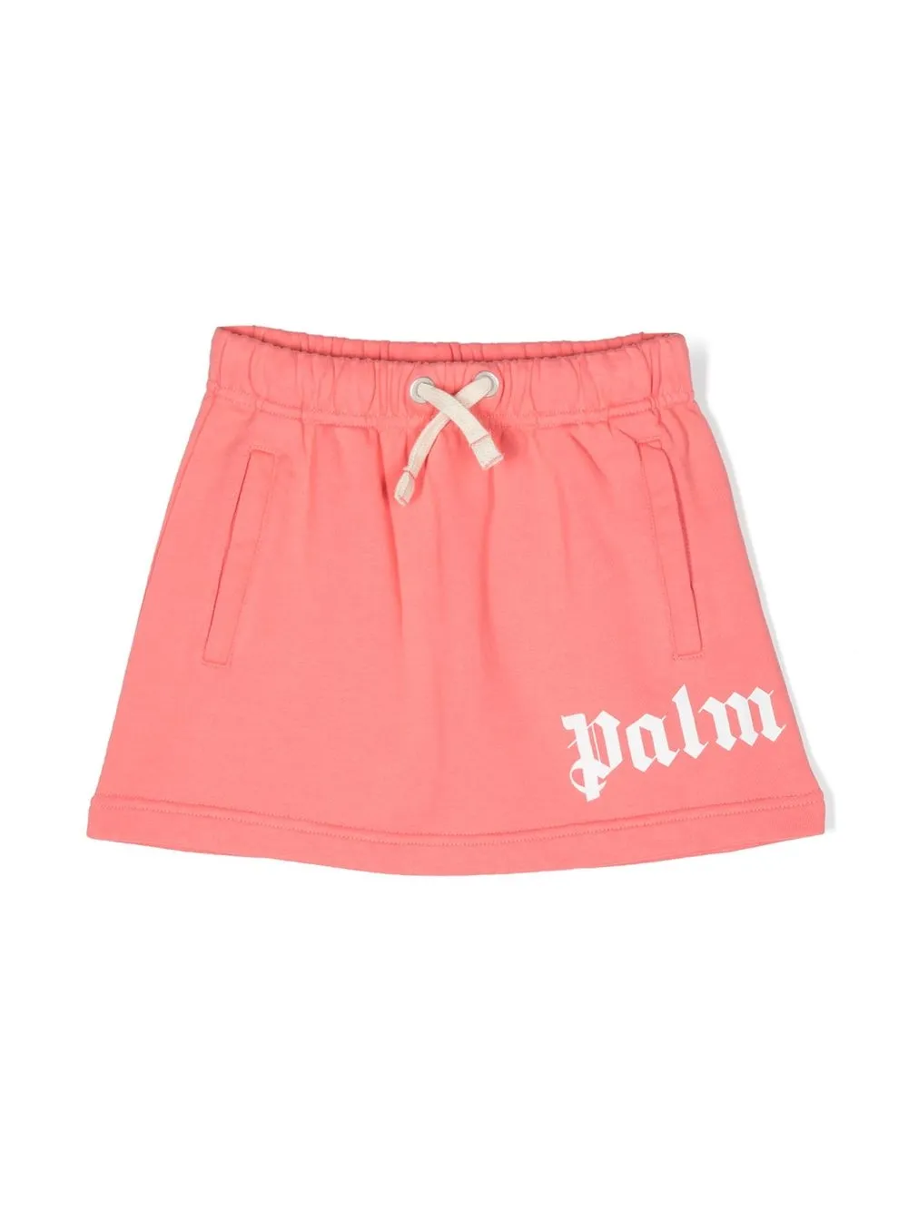 

Palm Angels Kids logo-print drawstring cotton miniskirt - Orange