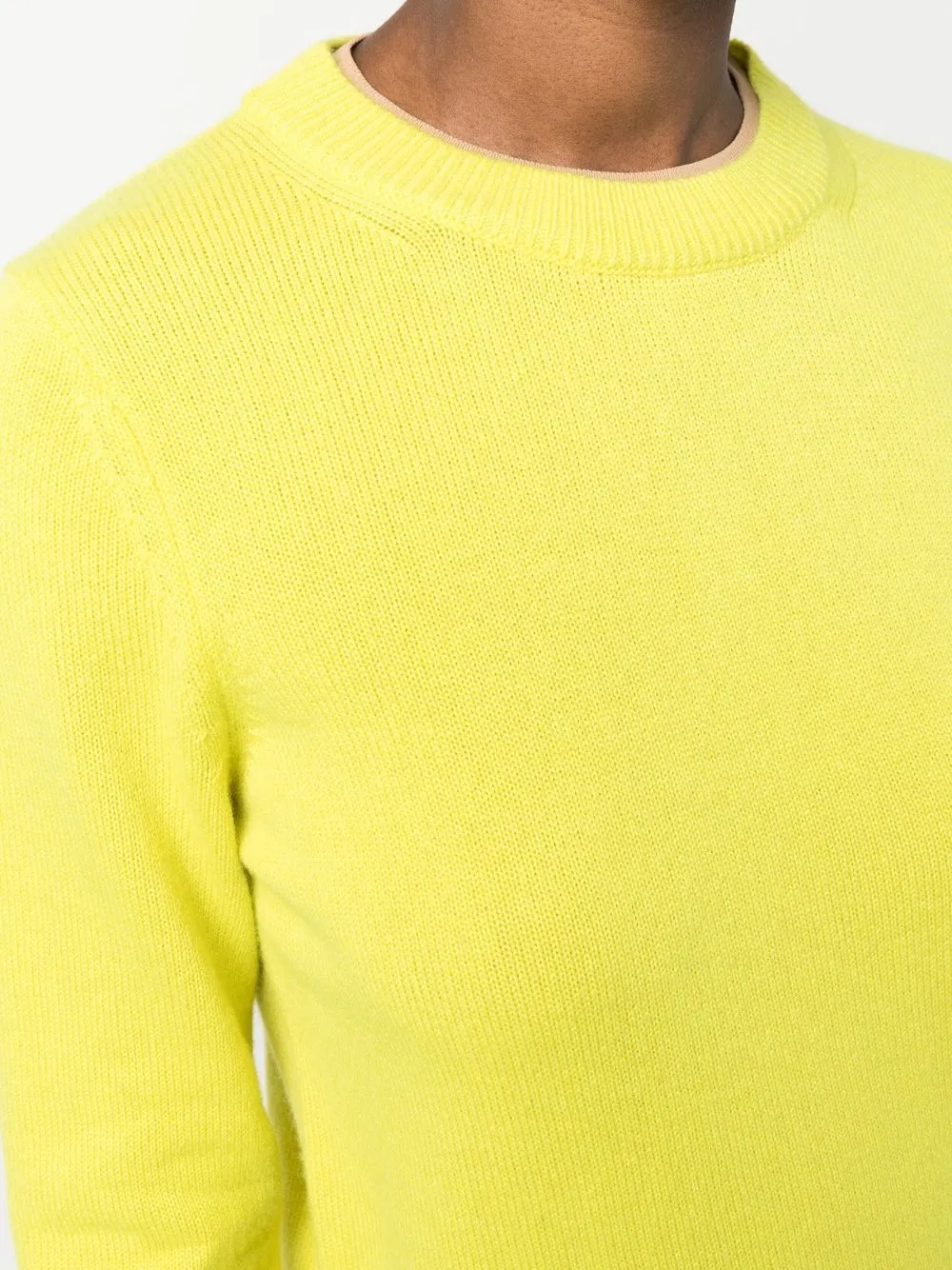 Tory Burch Crew-neck Cashmere Jumper In Green