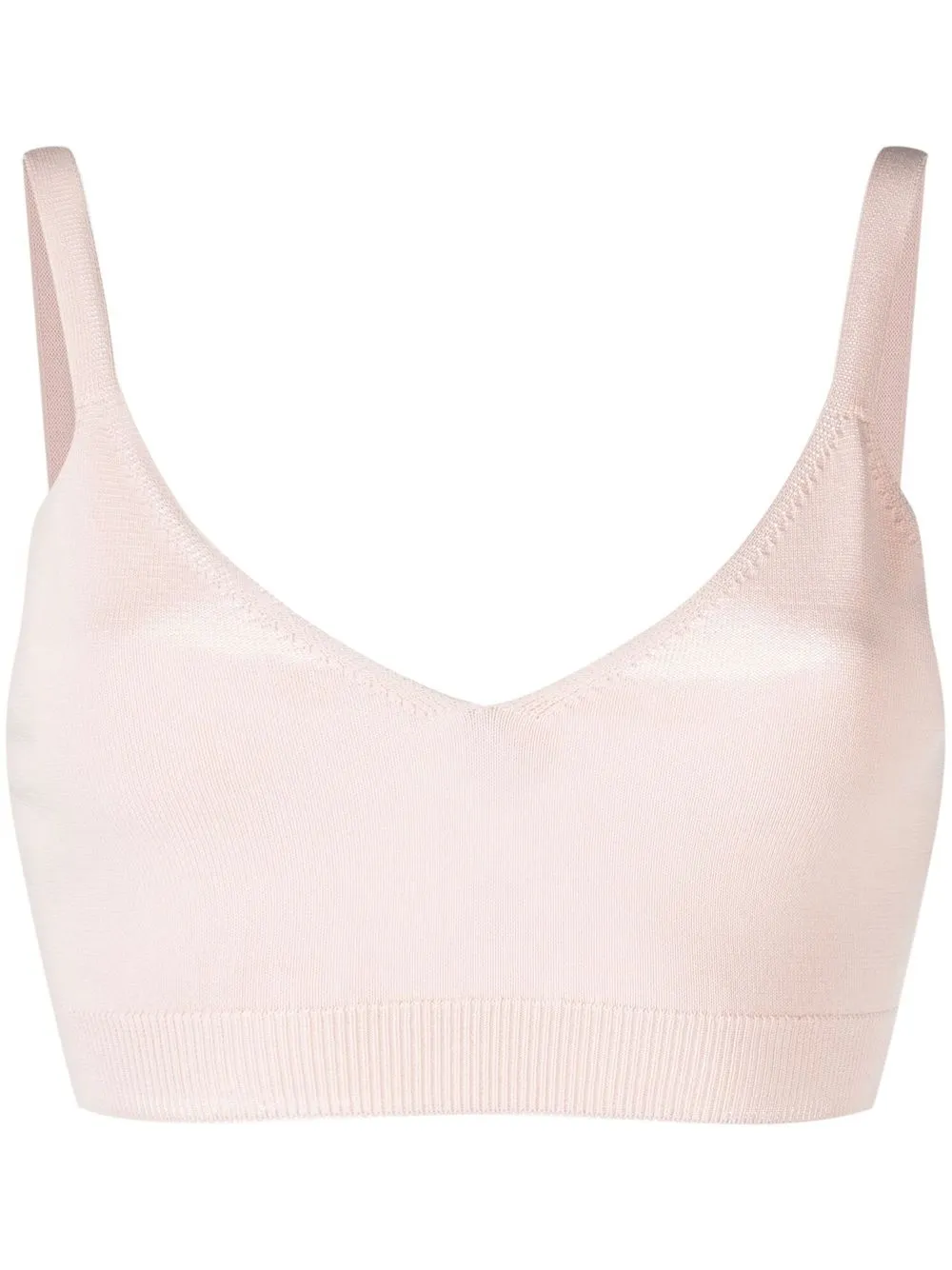 

PINKO V-neck crop top - Neutrals