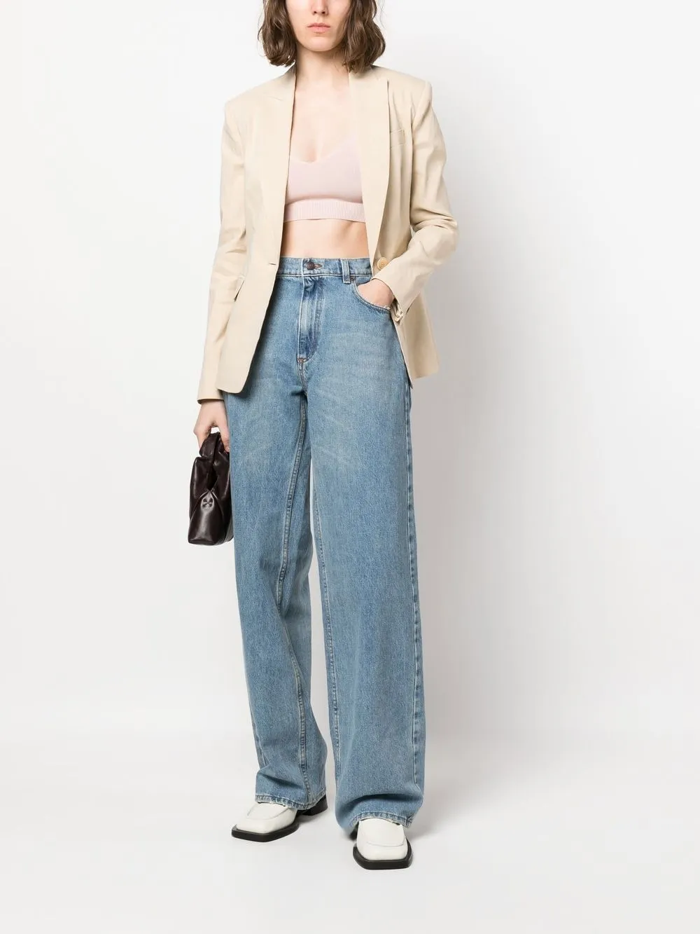 PINKO Cropped top - Beige