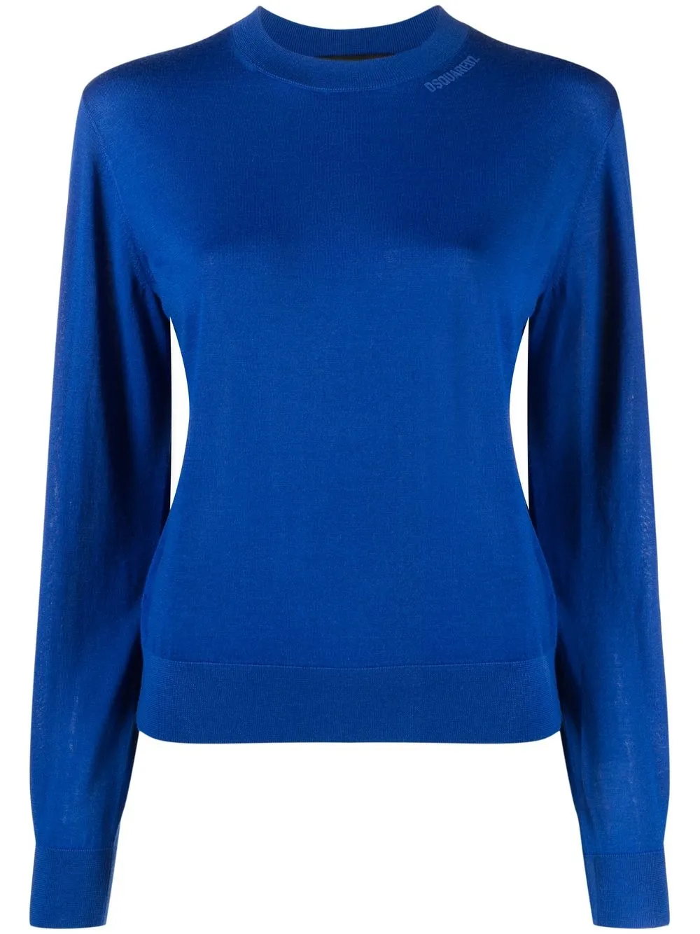 

Dsquared2 raised-logo knitted jumper - Blue