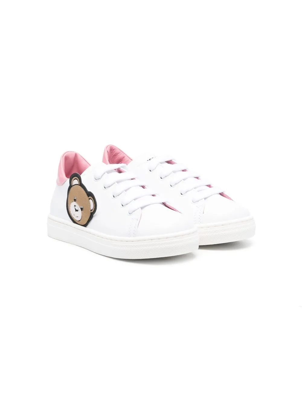 Moschino Kids Teddy Bearpatch Sneakers Farfetch