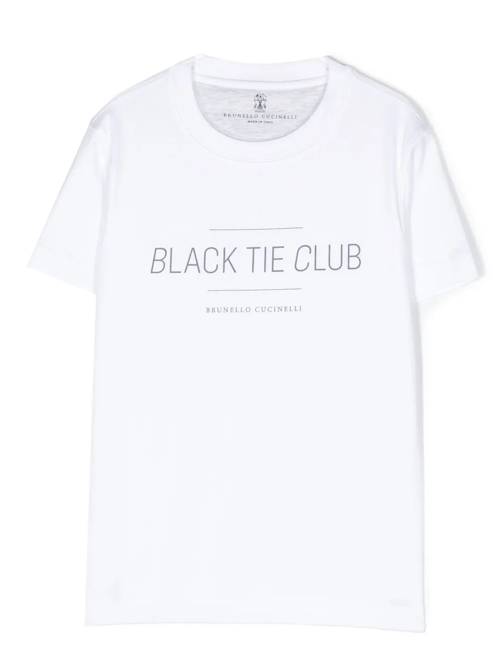 

Brunello Cucinelli Kids logo-print short-sleeve T-shirt - White