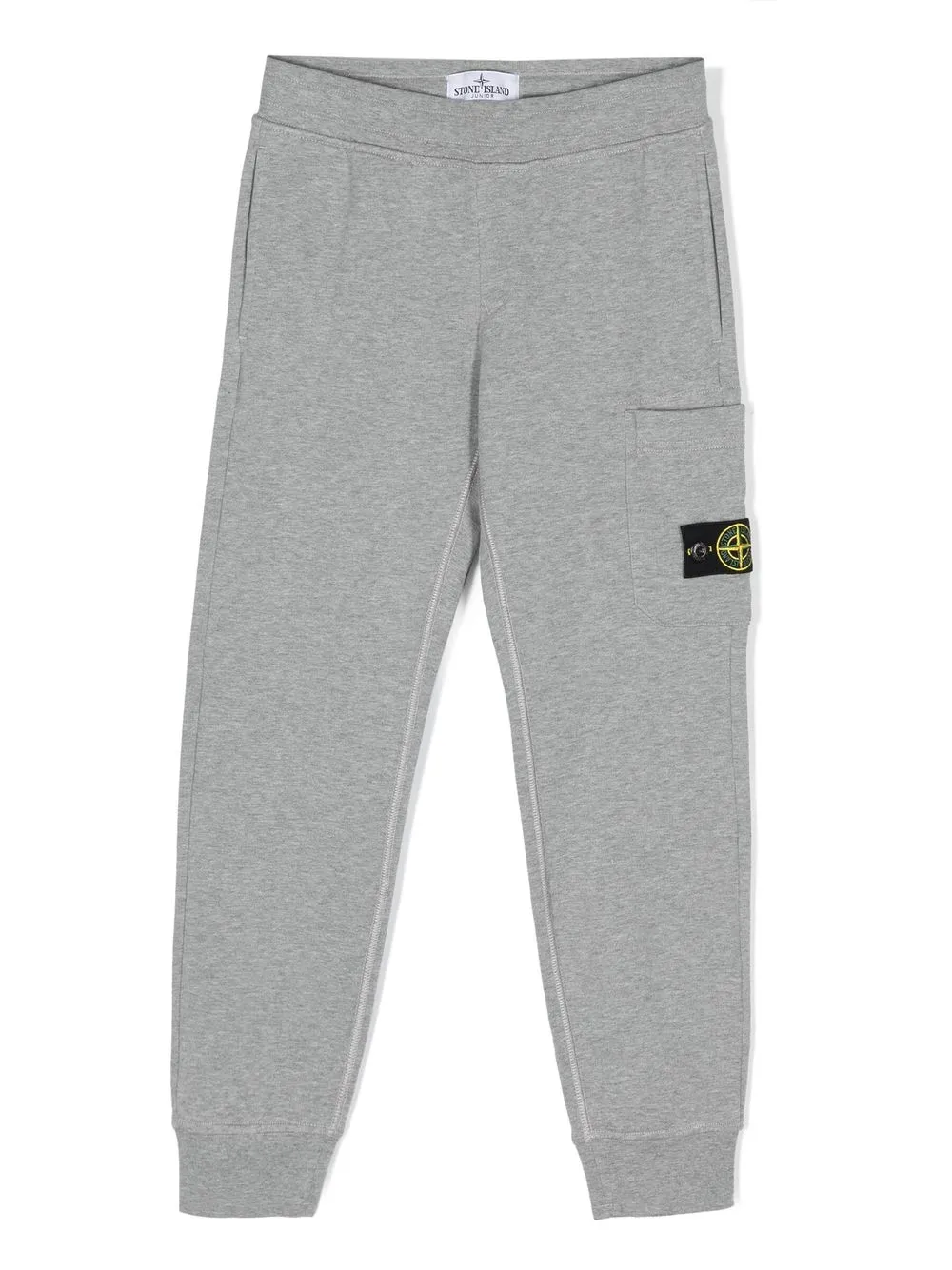 

Stone Island Junior pants con parche Compass - Gris