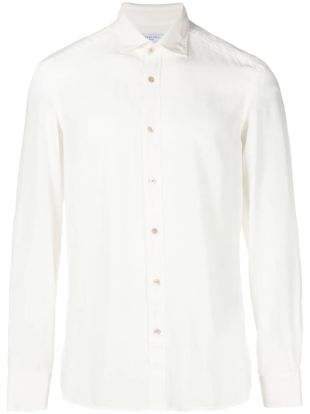 

Boglioli long-sleeve lyocell shirt - White