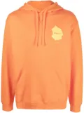 OBJECTS IV LIFE logo-print long-sleeve hoodie - Orange