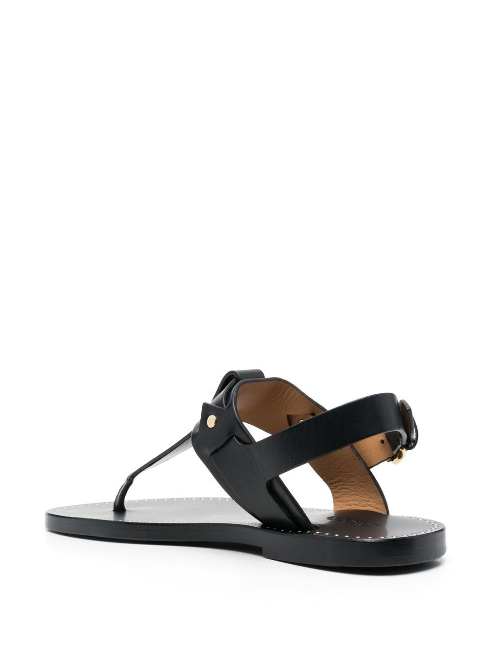 Shop Isabel Marant Jewel Tong Flat Sandals In Black