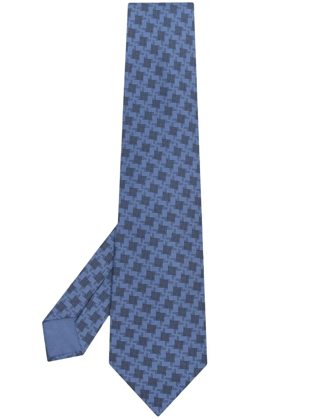 

Hermès corbata de seda con estampado abstracto 2000 pre-owned - Azul