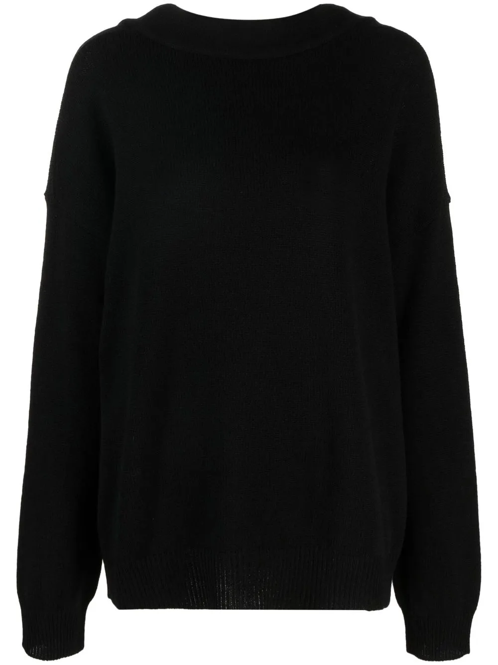 

Valentino cowl-back cashmere jumper - Black