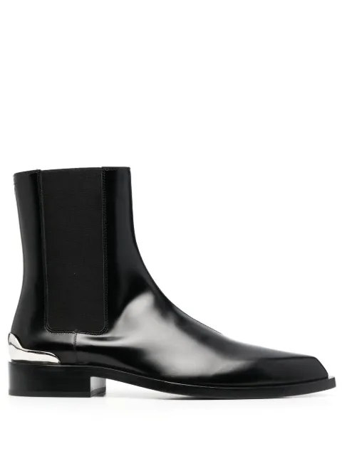 Jil Sander botines con puntera en punta