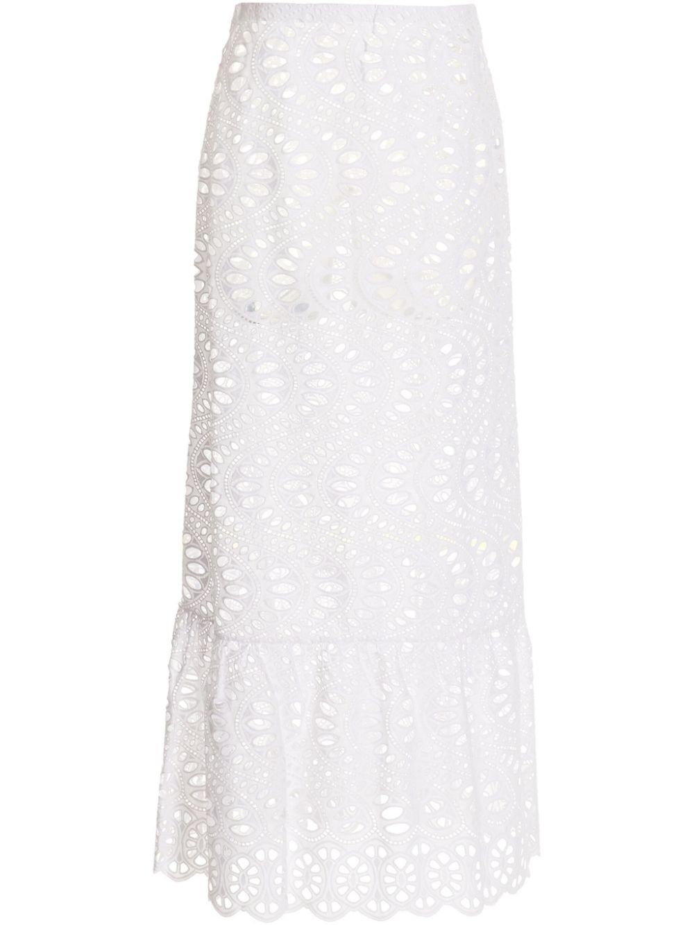 Giambattista Valli Macram maxi skirt Wit