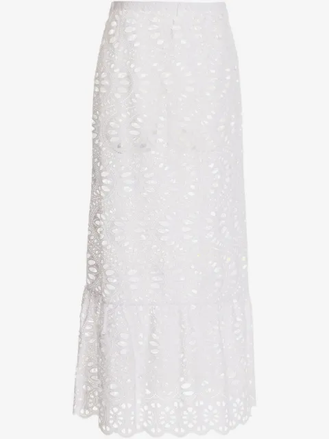 Giambattista Valli Macram maxi skirt