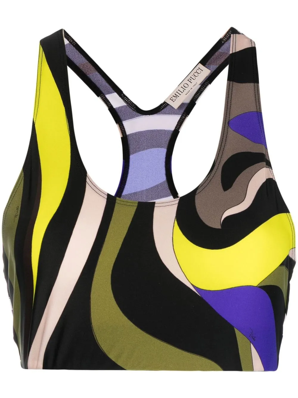 

PUCCI Moire-print crop top - Purple