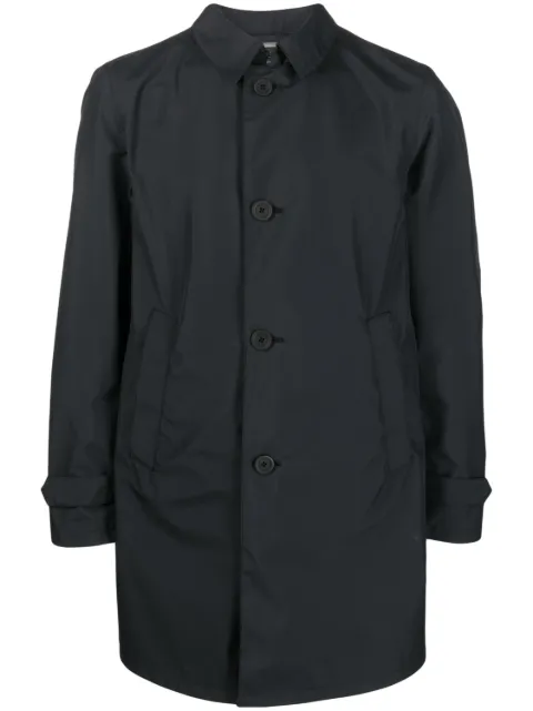 Herno single-breasted mid-length raincoat