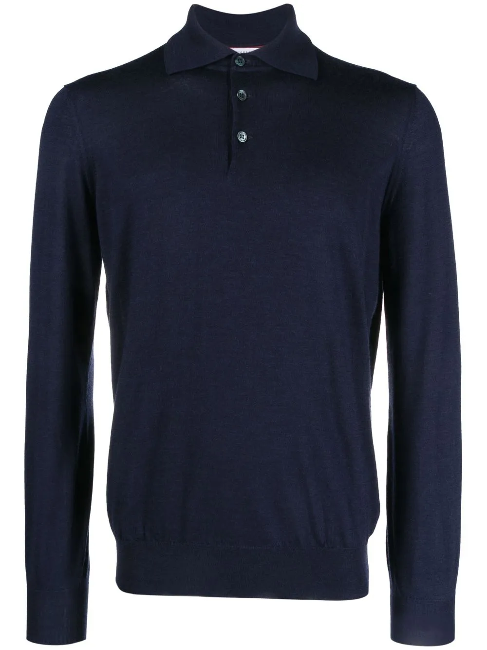 

Brunello Cucinelli playera tipo polo tejida - Azul