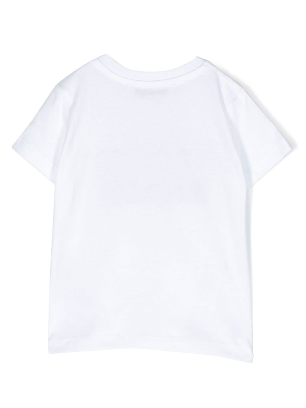 MSGM Kids T-shirt met geborduurd logo - Wit