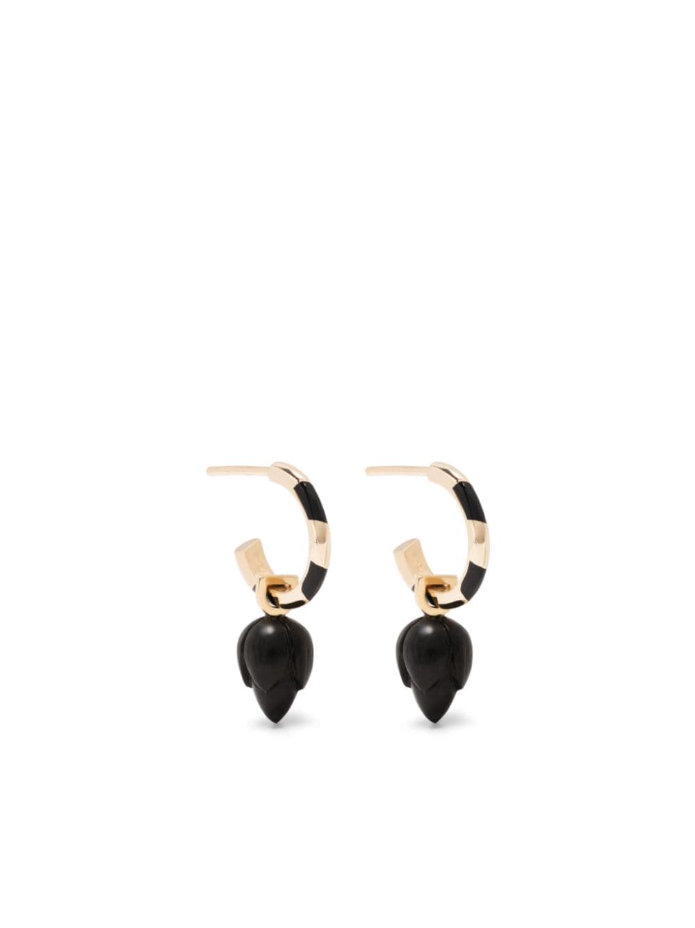 Alice Cicolini 14kt Yellow Gold Memphis Candy Ebony Drop Earrings