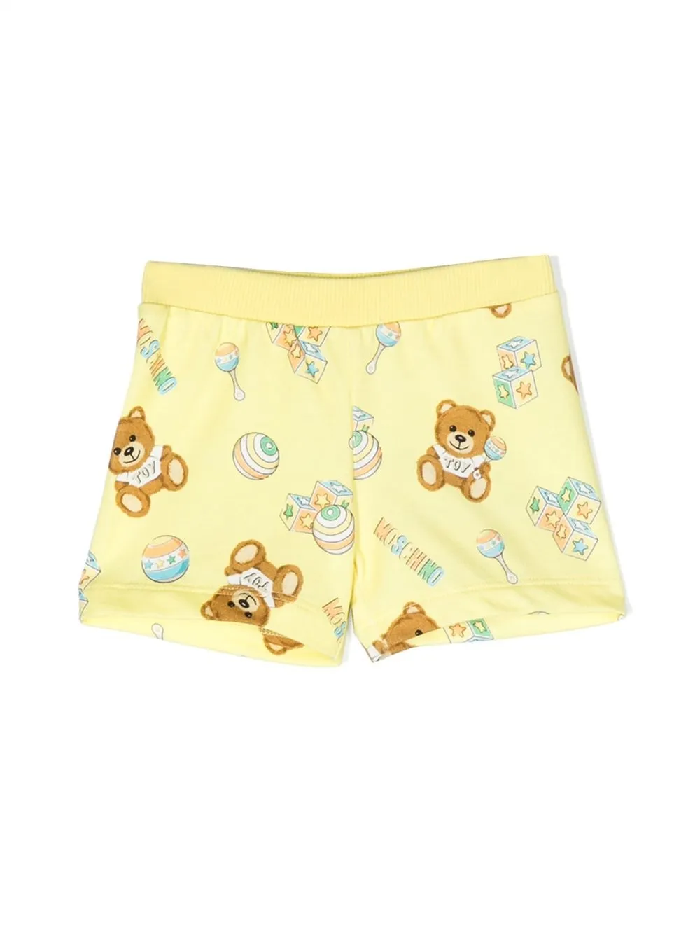 

Moschino Kids shorts con motivo Teddy Bear - Amarillo