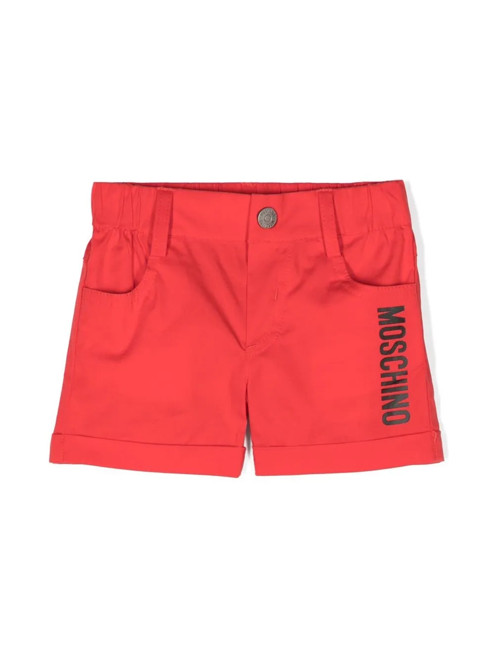 

Moschino Kids Teddy Bear cotton shorts - Red