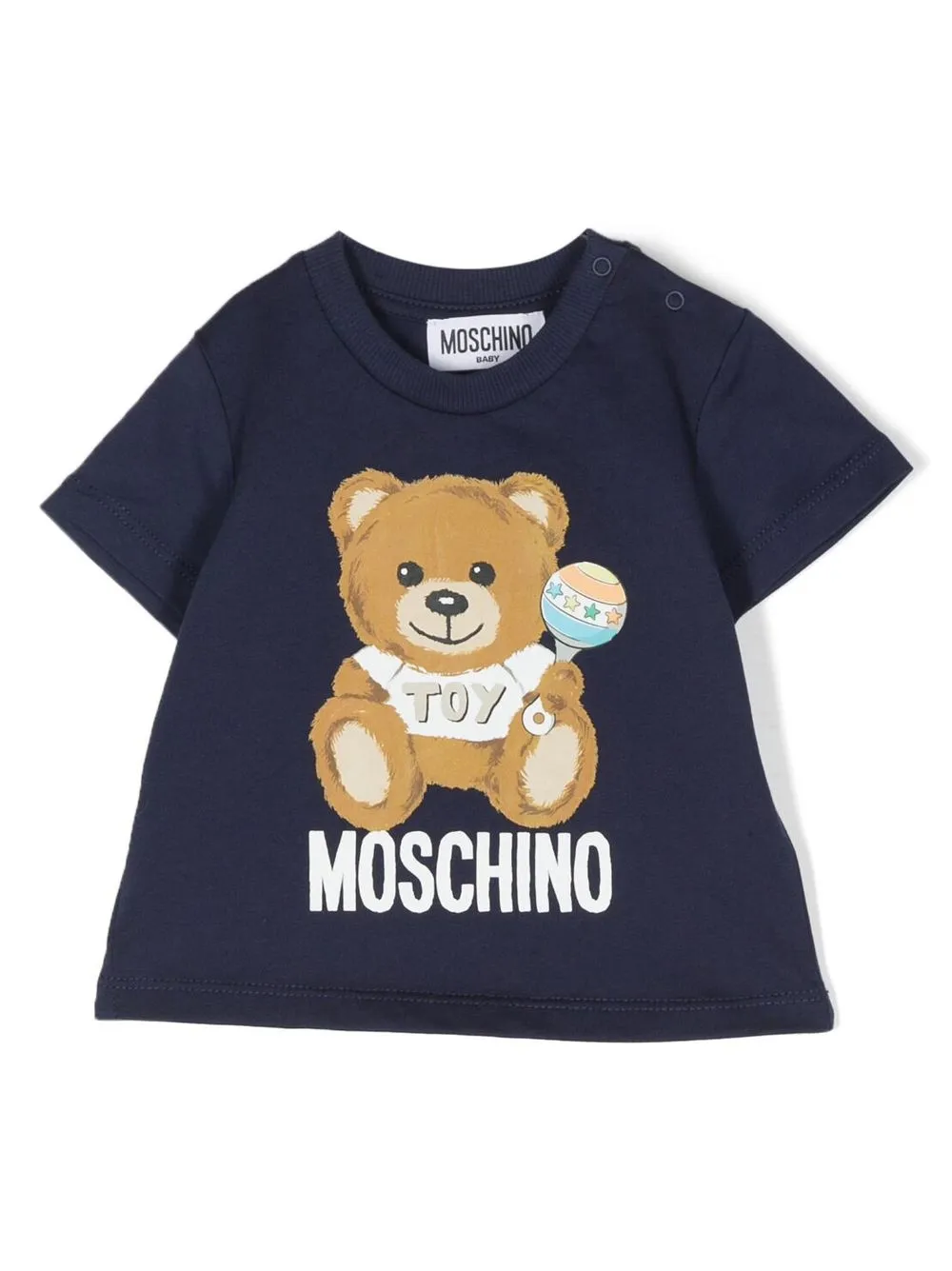 

Moschino Kids playera con motivo Teddy Bear - Azul