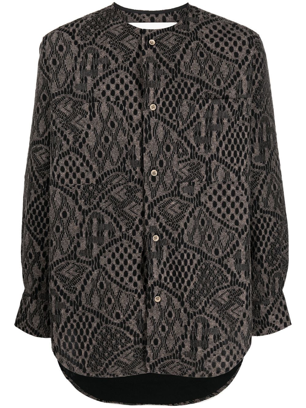 ANDERSSON BELL ROUND-NECK JACQUARD SHIRT
