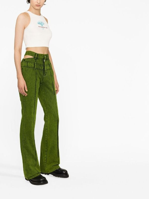 Andersson Bell cut-out straight-leg Jeans - Farfetch