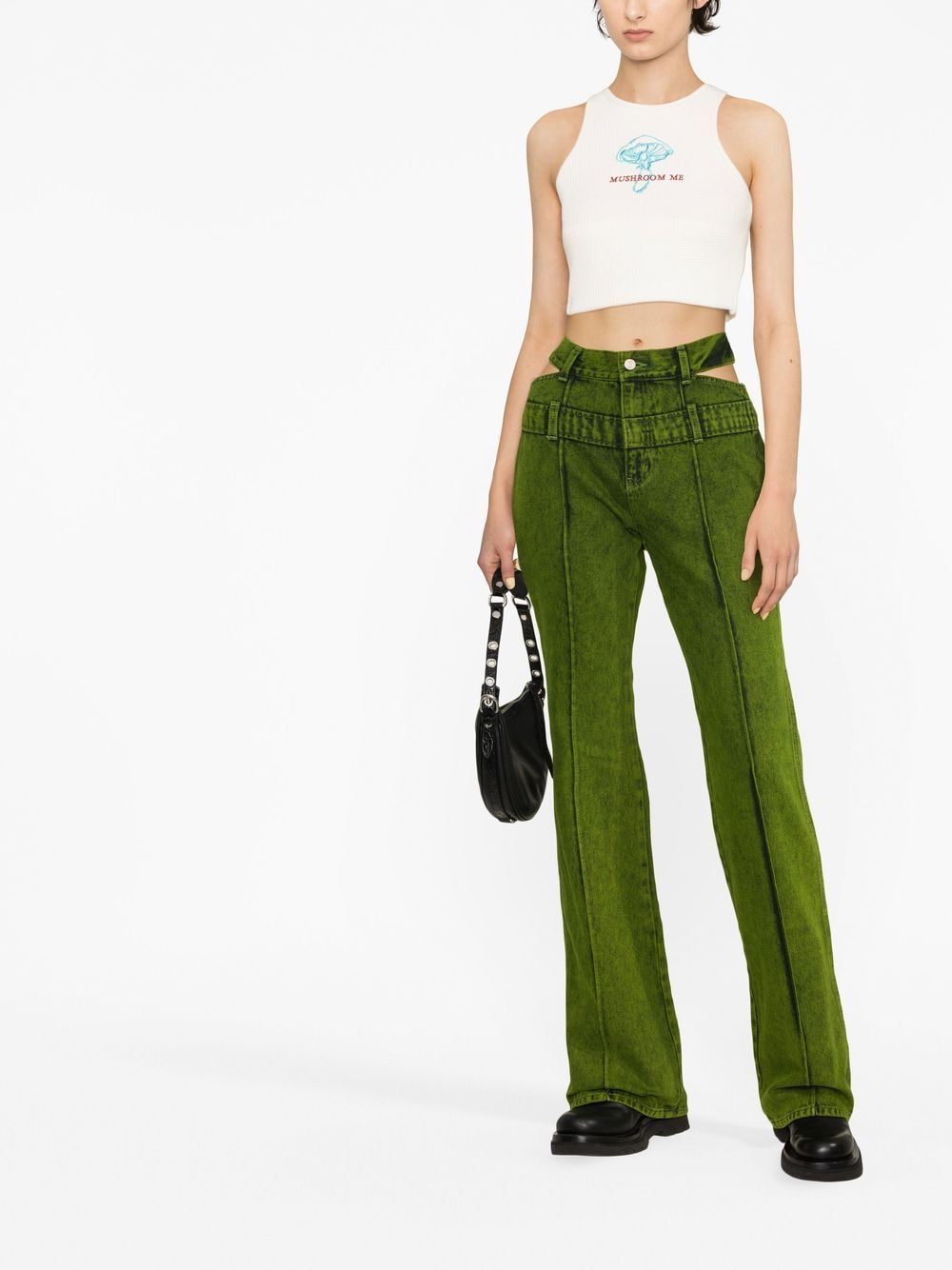 Andersson Bell cut-out straight-leg Jeans - Farfetch