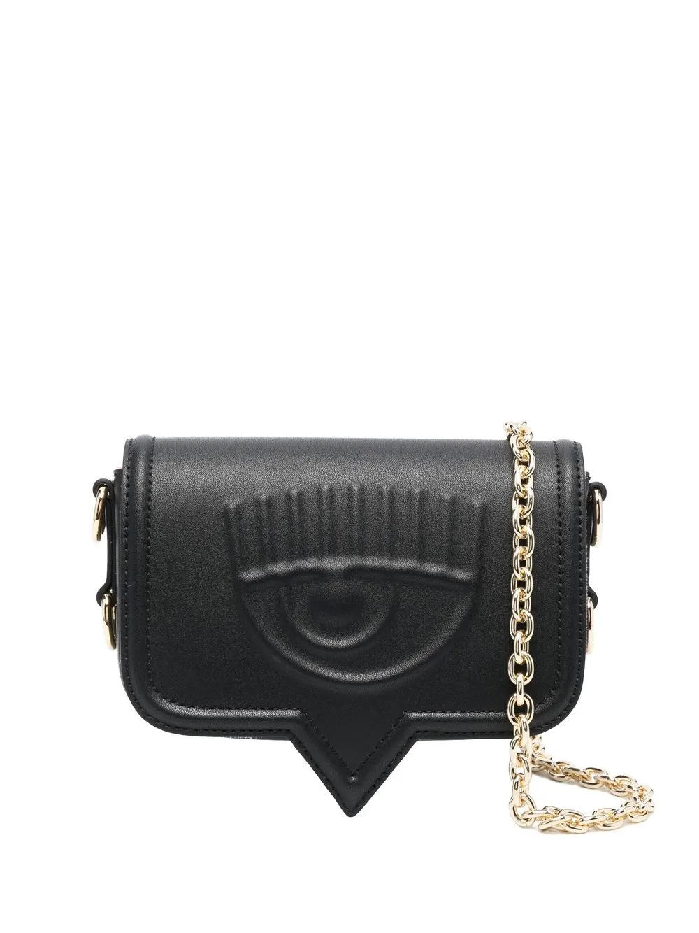 

Chiara Ferragni Eyelike faux-leather crossbody bag - Black