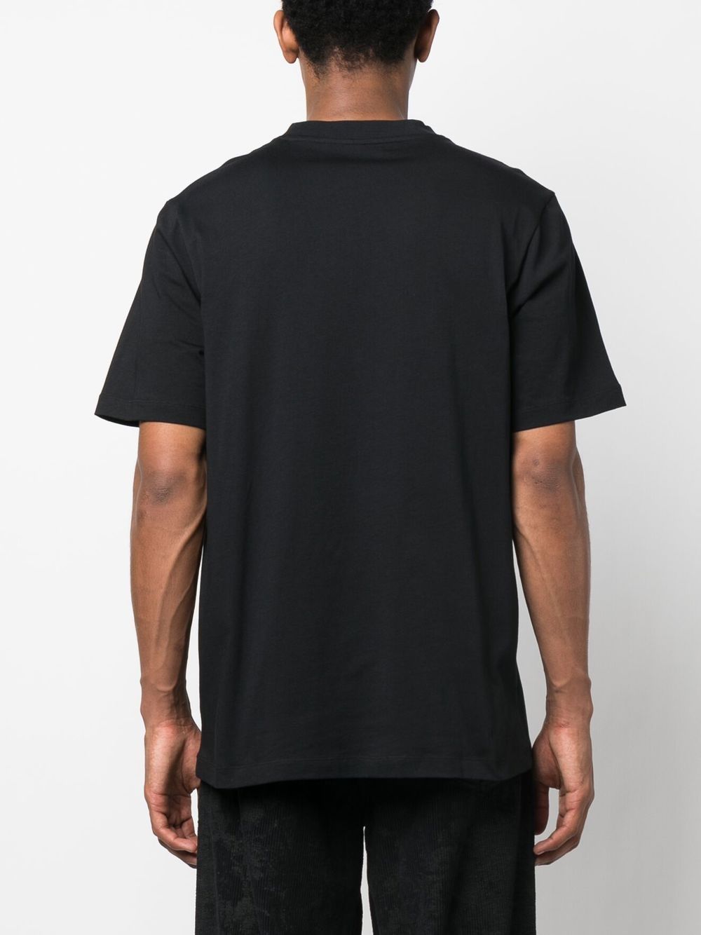 Shop Oamc Logo-print T-shirt In 黑色