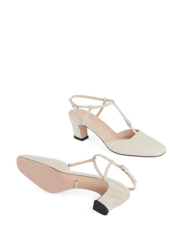Gucci Double G T bar Pumps Farfetch