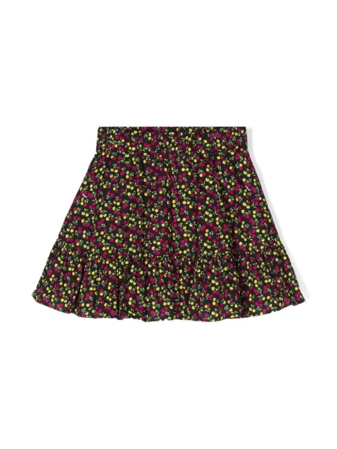 MSGM Kids floral-print flared skirt