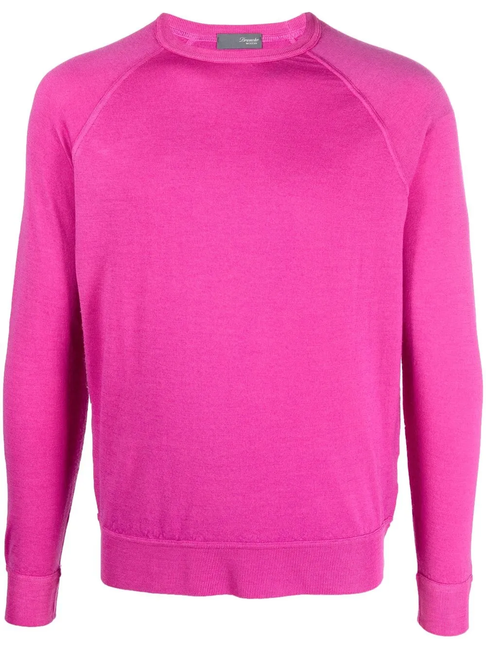 

Drumohr raglan-sleeve merino jumper - Pink