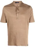 Lardini short-sleeve linen shirt - Brown