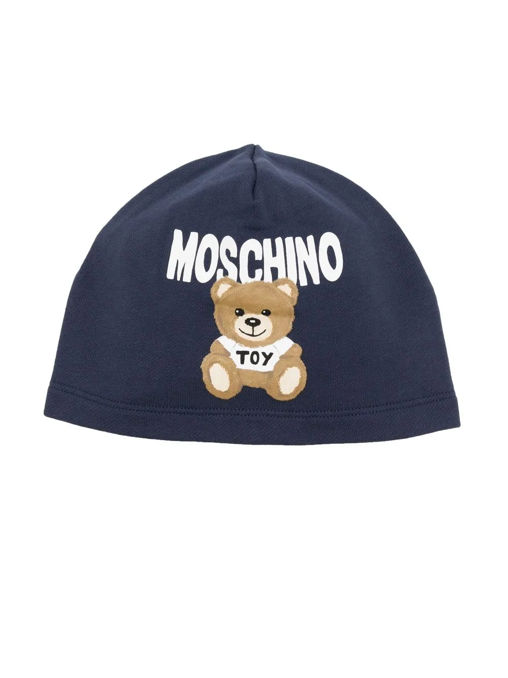 

Moschino Kids teddy bear-print beanie - Blue