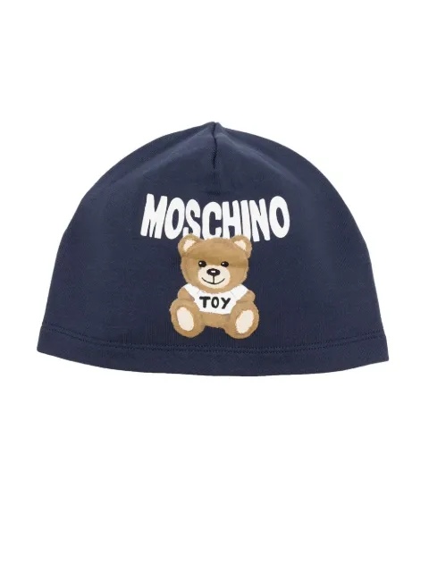 Moschino Kids teddy bear-print beanie