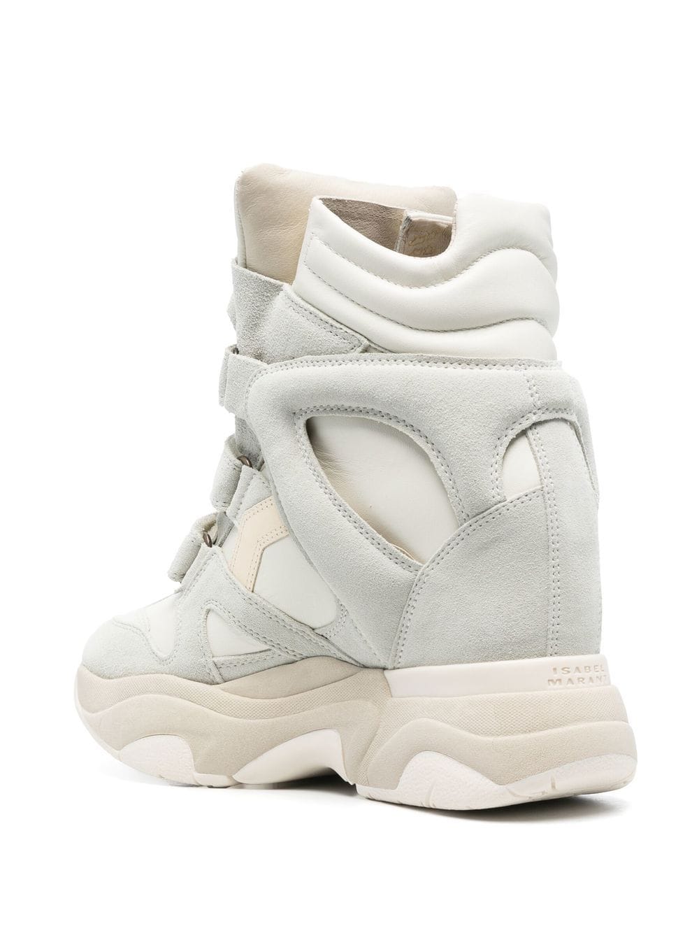 Shop Isabel Marant Balskee High-top Leather Sneakers In White