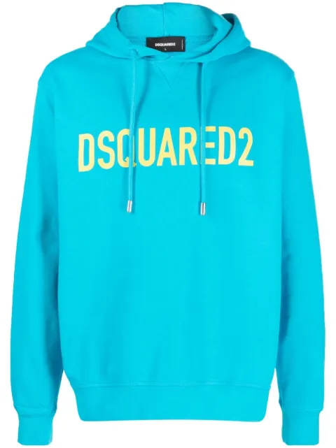 DSQUARED2 logo-print cotton hoodie