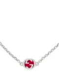 Gucci sterling silver Interlocking G necklace