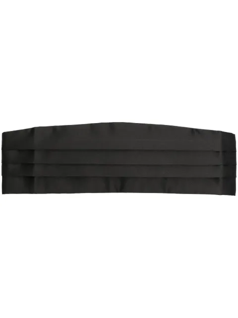 Corneliani satin pleated cummerbund