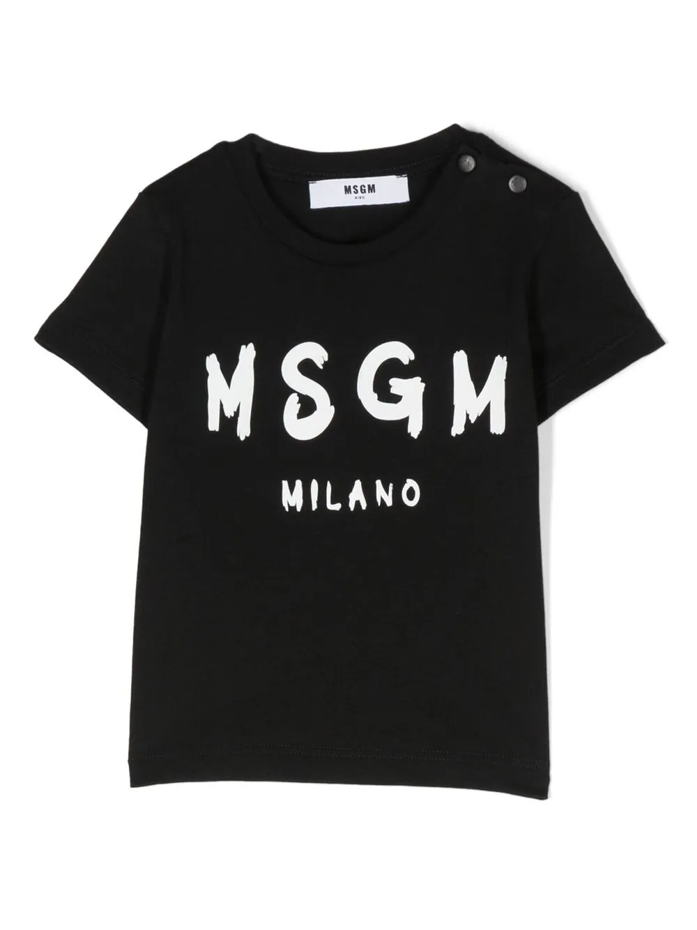 

MSGM Kids logo-print short-sleeved T-shirt - Black