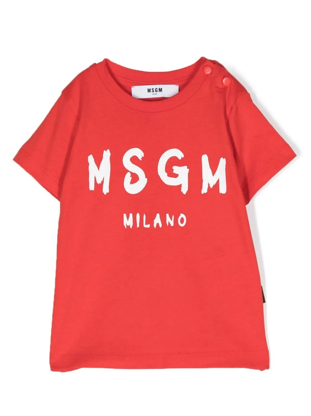 

MSGM Kids embroidered-logo cotton T-shirt