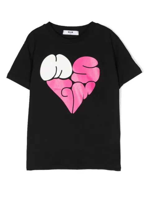 MSGM Kids playera con logo bordado
