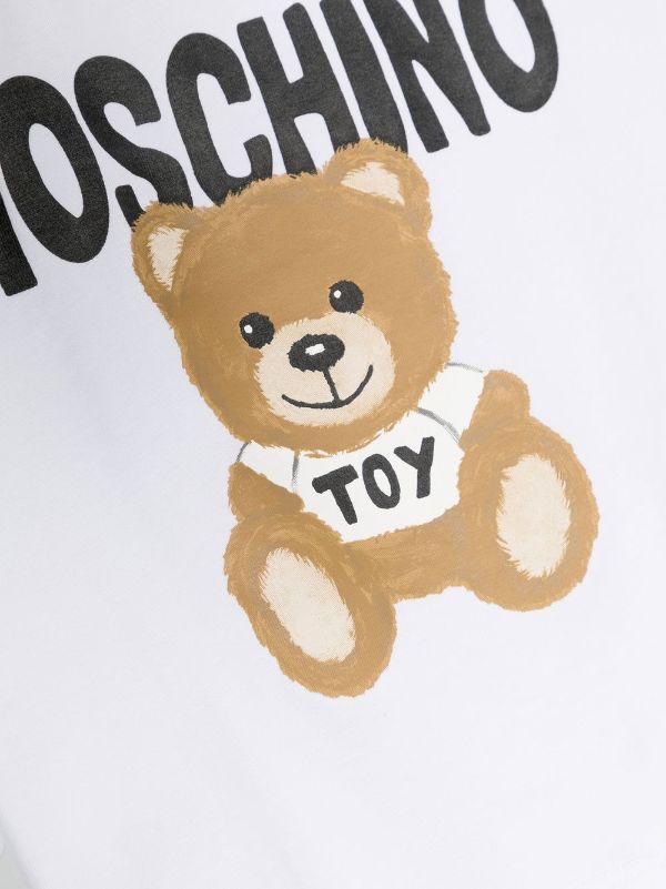Moschino Kids Teddy Bear Cropped T-shirt - Farfetch